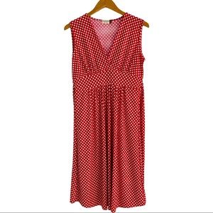 Jon & Anna Red White Polka Dot Dress Size Large